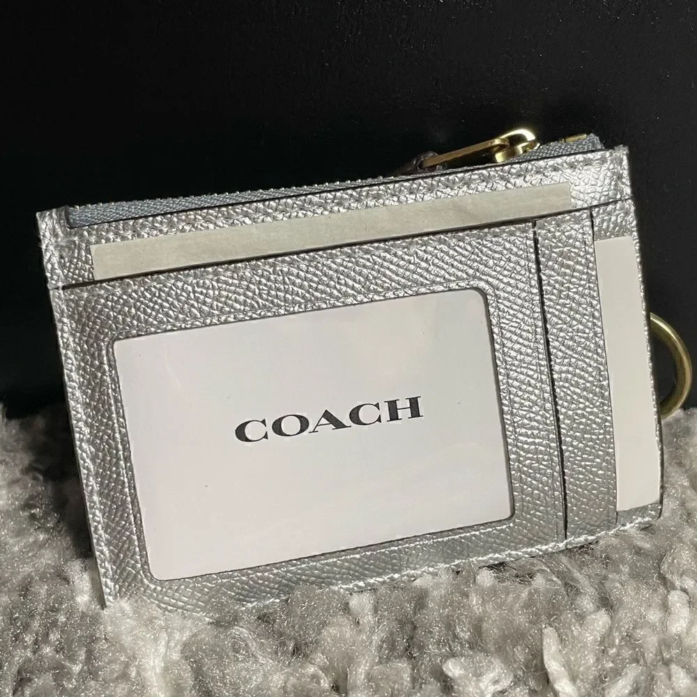 NWT Coach Metallic Mini ID Skinny